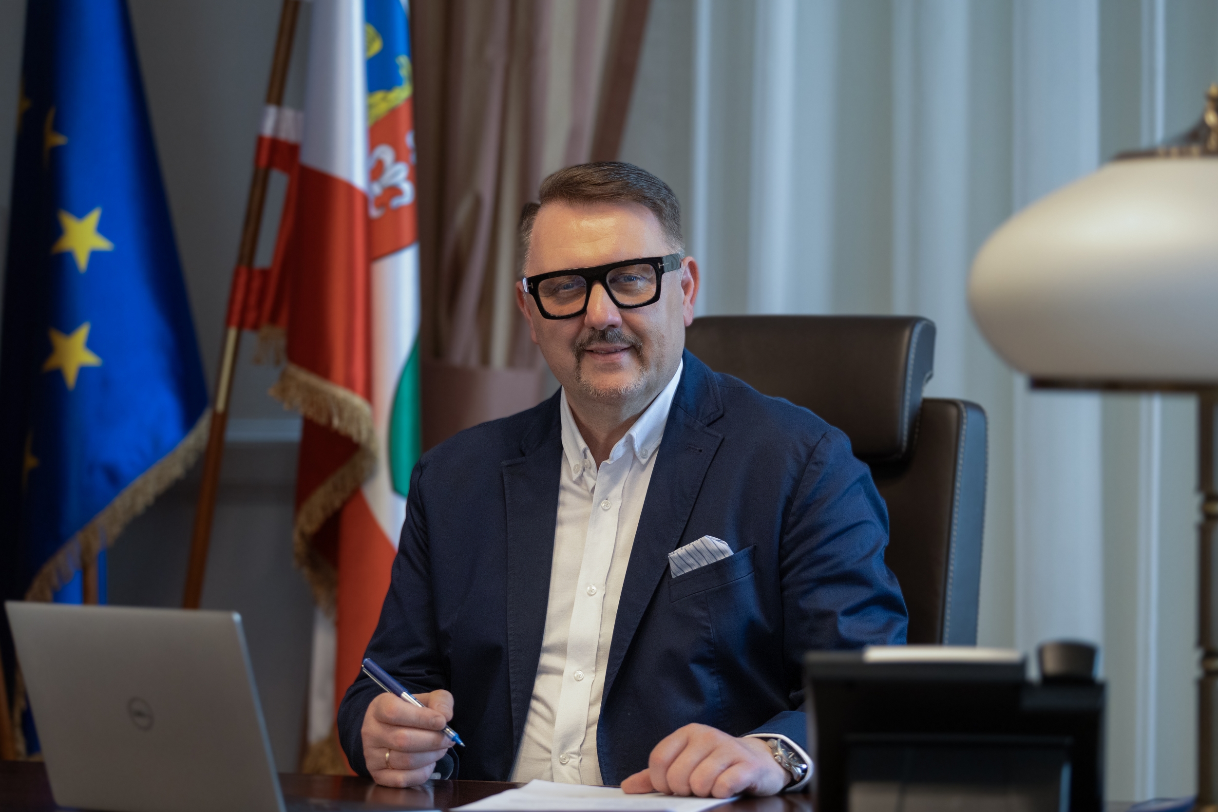 Fotografia prezydenta Jarosława Klimaszewskiego